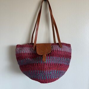 Vintage Sisal Shoulder Bag